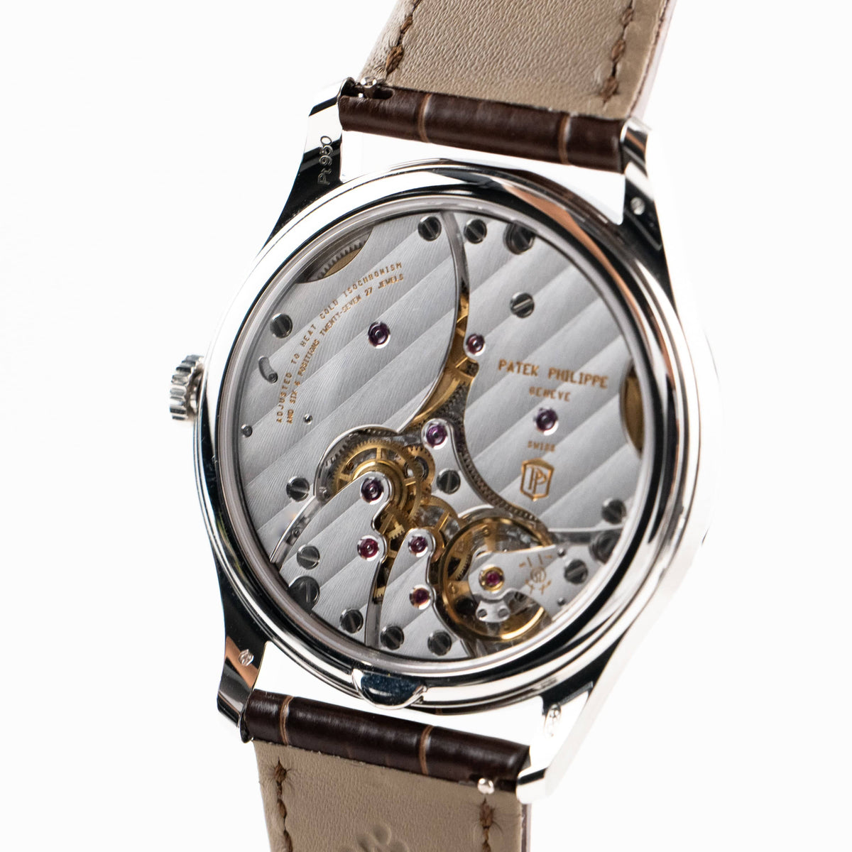 Patek Philippe Calatrava 6196P-001 Platinum Rose-Gilt Opaline Dial