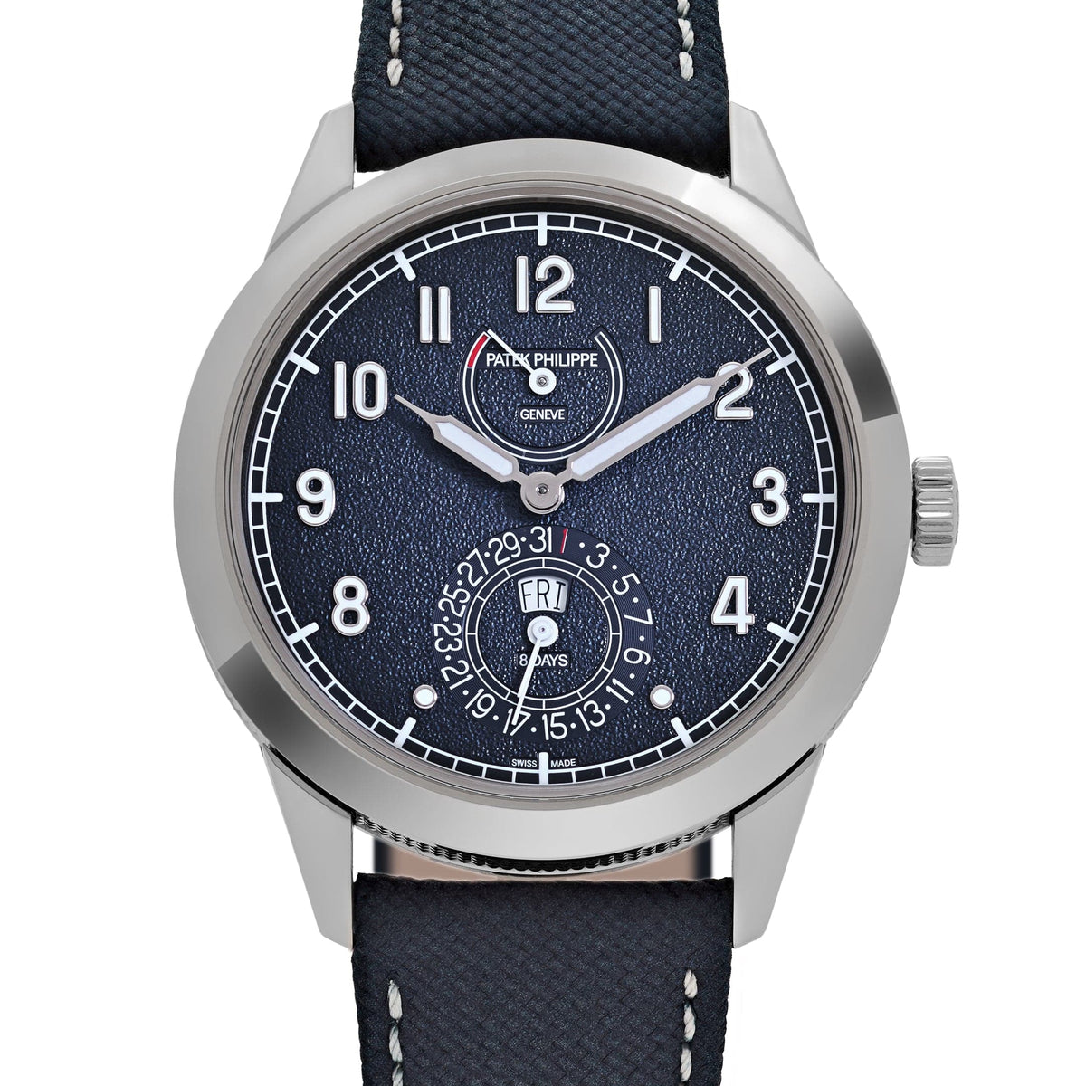 Patek Philippe Calatrava 8-Day 5328G-001 White Gold Blue Dial (2026)