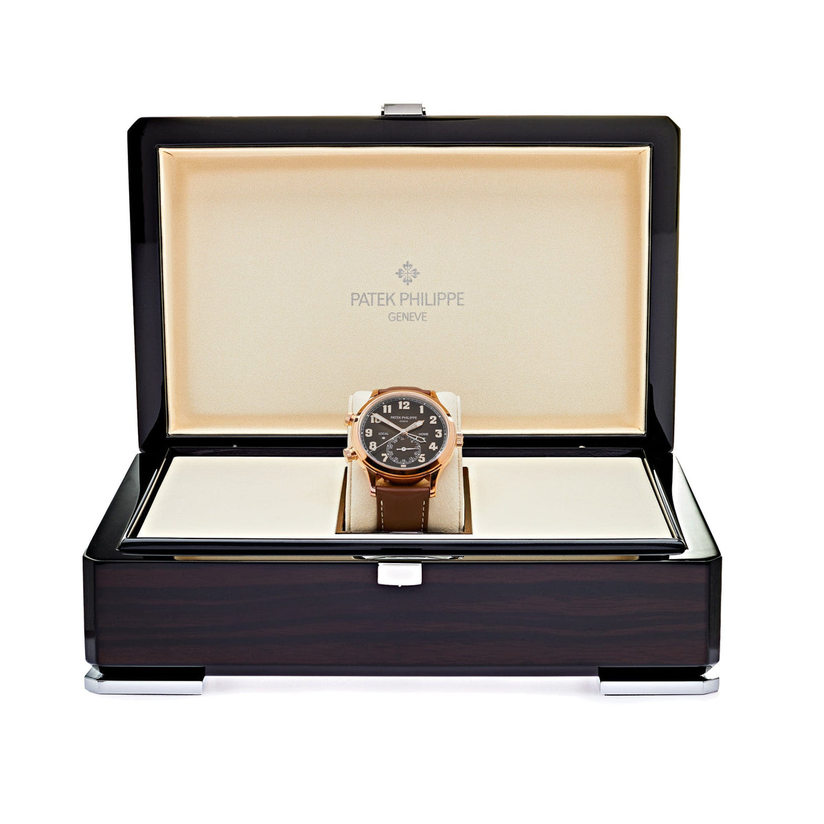 Patek Philippe Calatrava 5524R-001 'Pilot' Travel Time Rose Gold Brown Dial