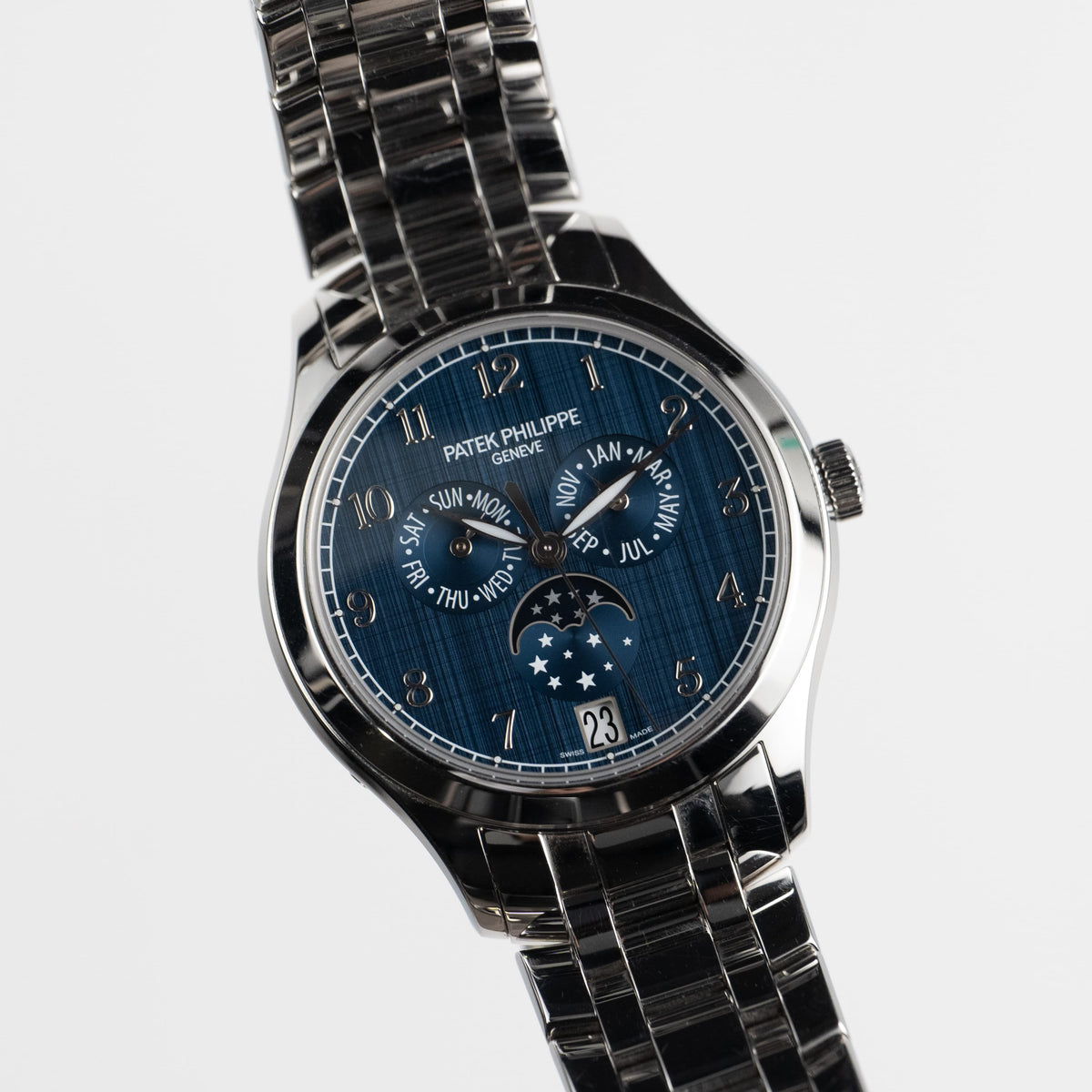 Patek Philippe Complications 4947/1A-001 Annual Calendar Moon Phases Stainless Steel Blue Dial (2024)