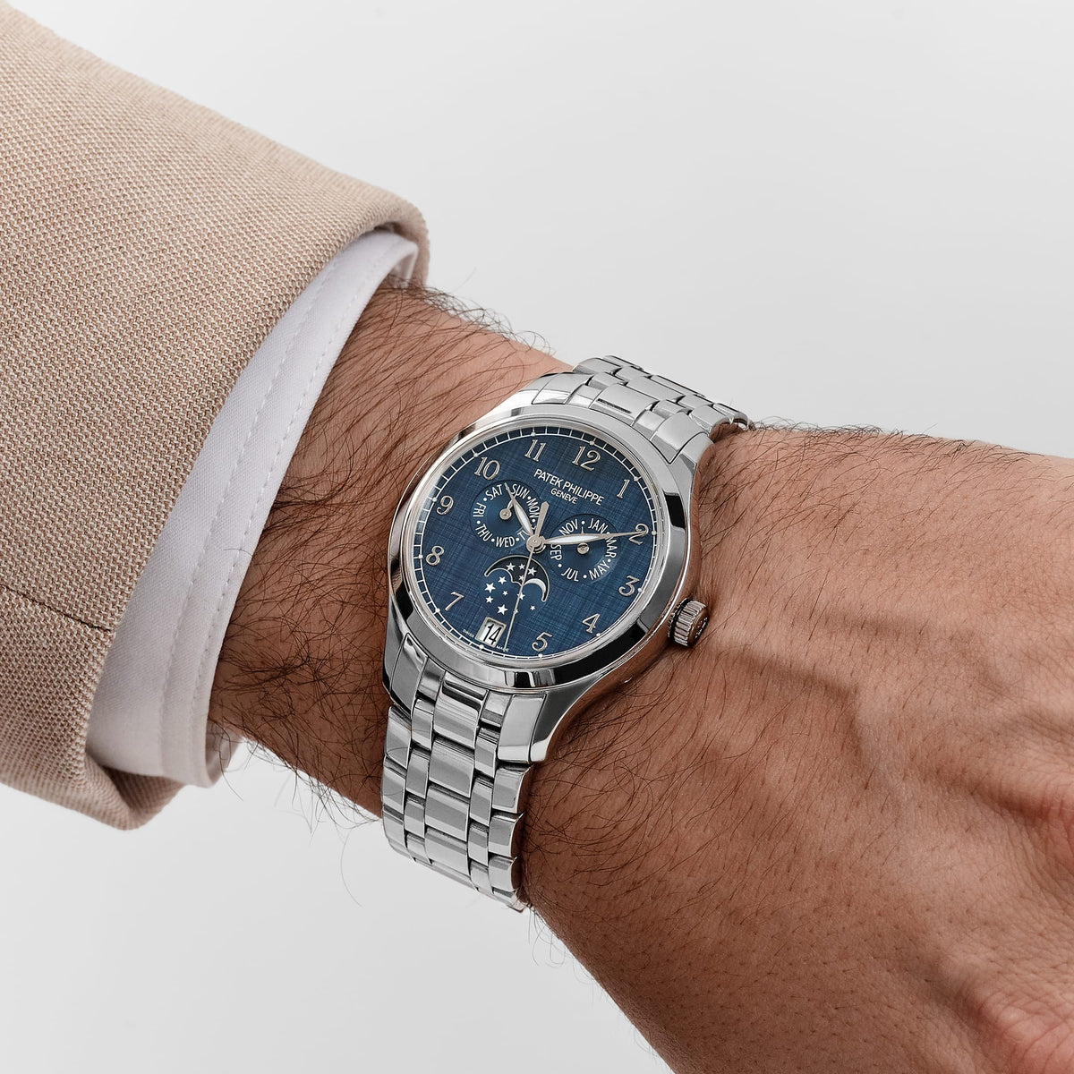 Patek Philippe Complications 4947/1A-001 Annual Calendar Moon Phases Stainless Steel Blue Dial (2024)