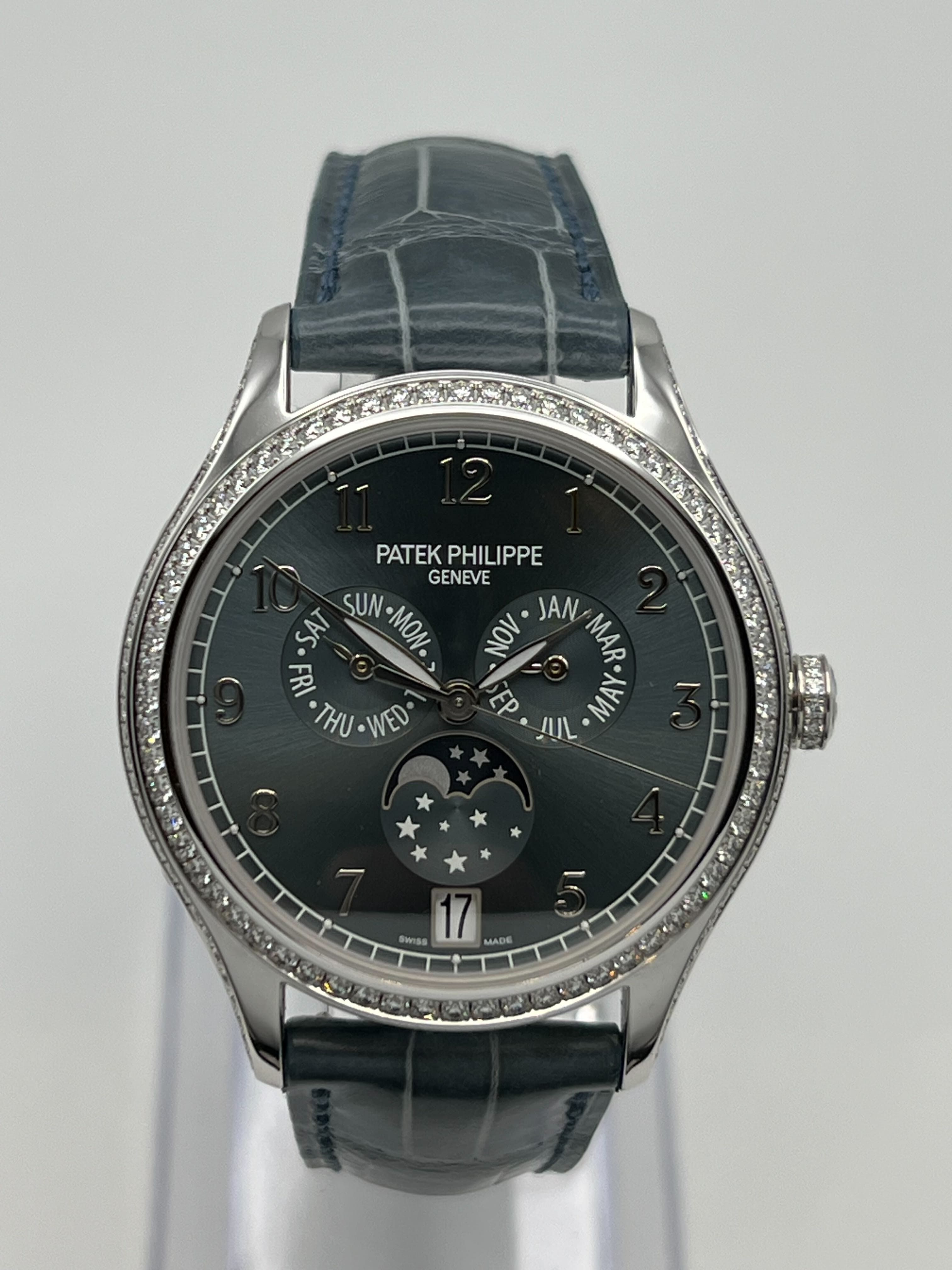 Patek Philippe Complications 4947G-001 Annual Calendar White Gold Blue Dial