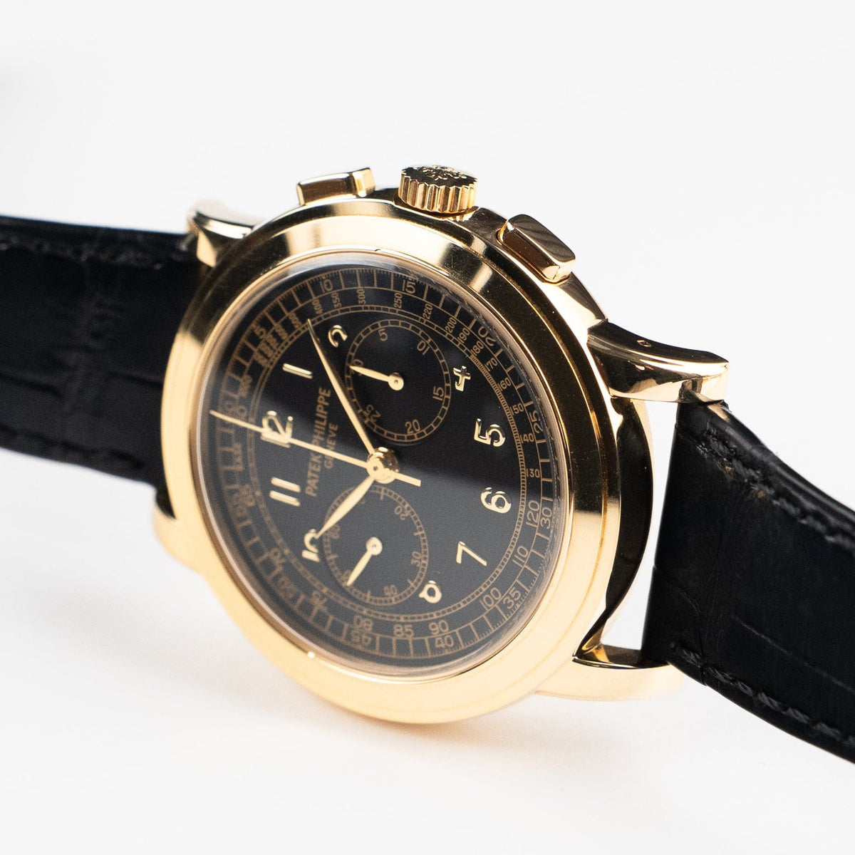 Patek Philippe Complications 5070J-001 Chronograph Yellow Gold Black Dial (2008)