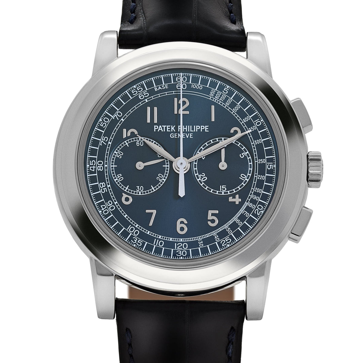 Patek Philippe Complications 5070P-001 Chronograph Platinum Blue Dial
