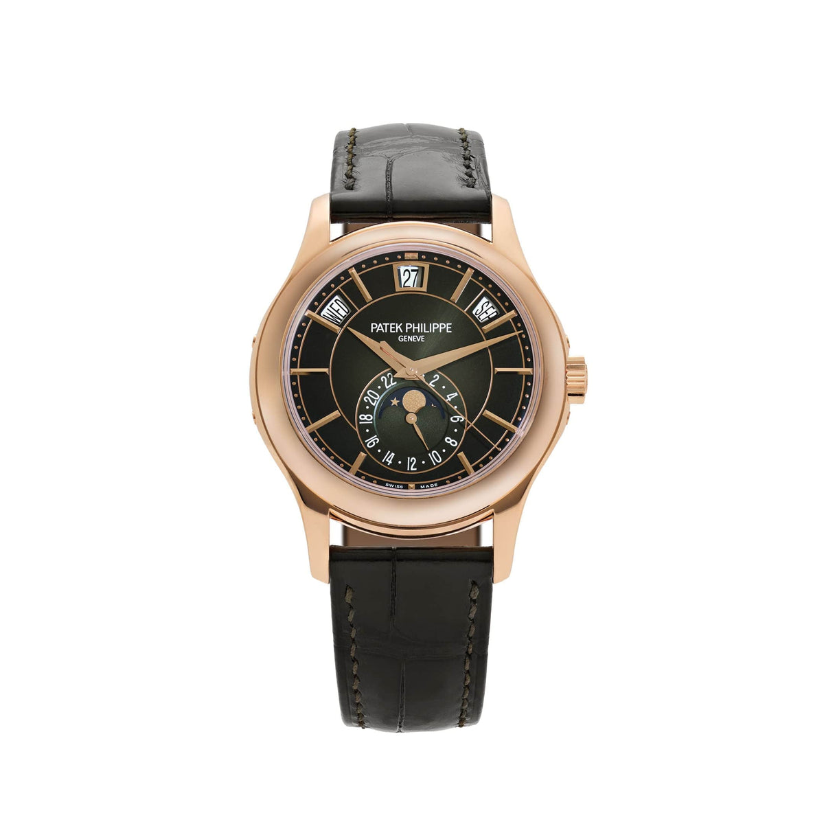 Patek Philippe Complications 5205R-011 Annual Calendar Moon Phases Rose Gold Green Dial (2022)