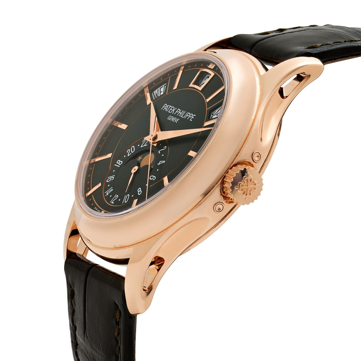 Patek Philippe Complications 5205R-011 Annual Calendar Moon Phases Rose Gold Green Dial (2026)