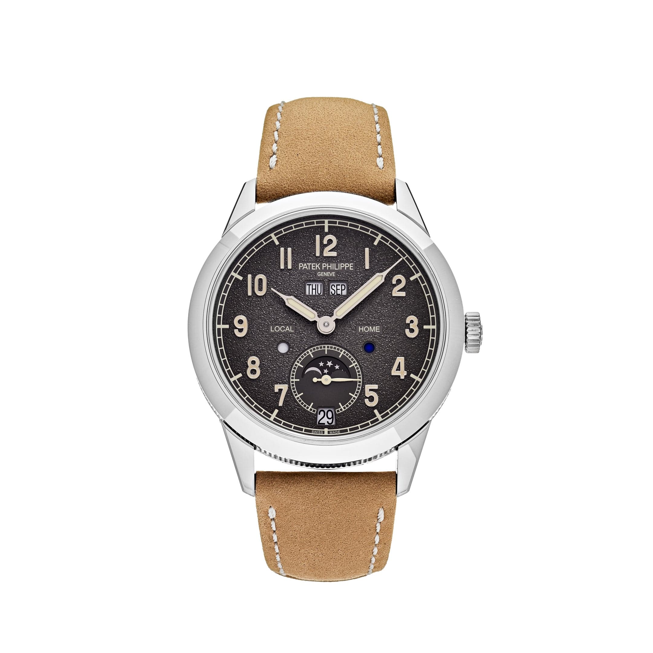 Patek Philippe Complications 5326G-001 Annual Calendar Travel Time White Gold Grey Dial (2026)