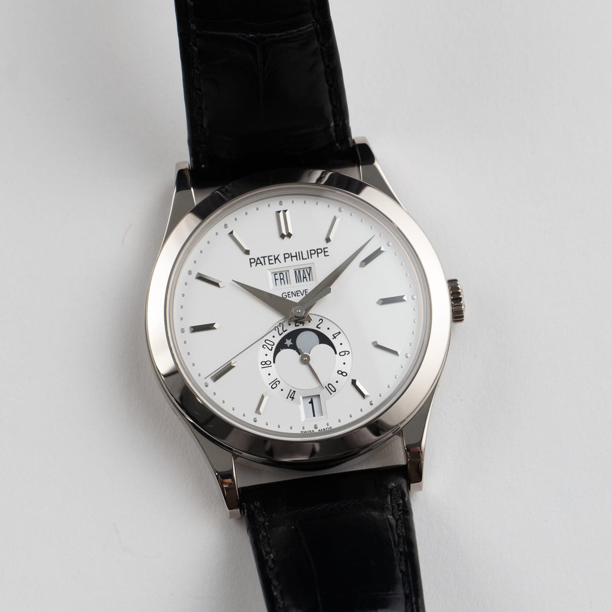 Patek Philippe Complications 5396G-011 Annual Calendar Moon Phases White Gold (2019)