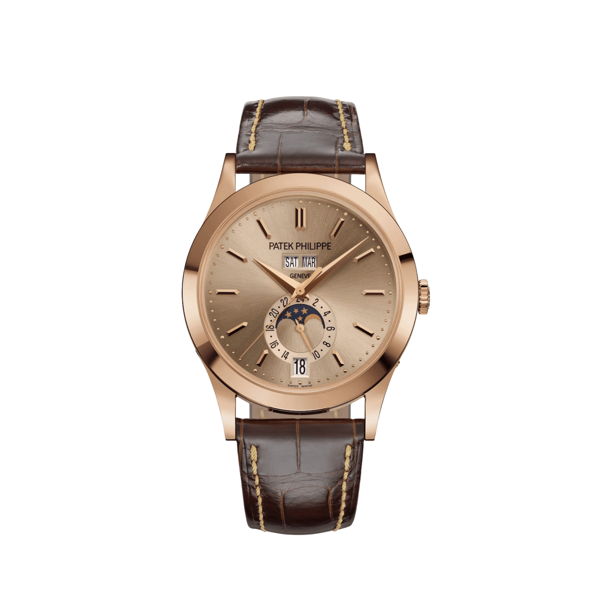 Patek Philippe Complications 5396R-016 Annual Calendar Moon Phases Rose Gold Sand Beige Dial (2026)