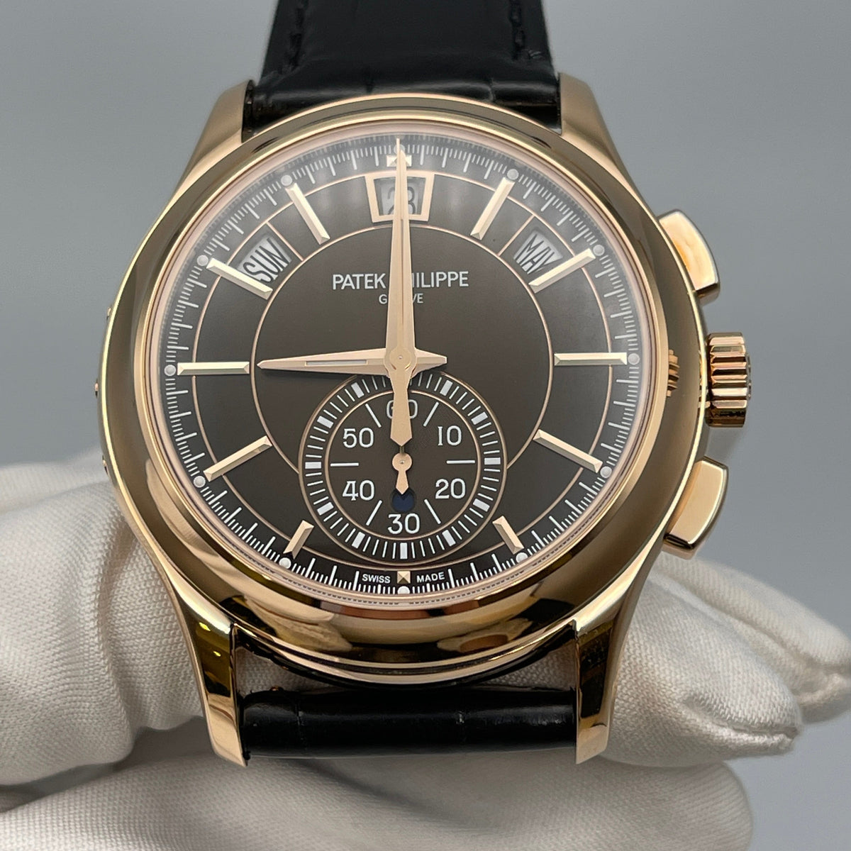 Patek Philippe Complications 5905R-001 Annual Calendar Flyback Chronograph Rose Gold Brown Dial