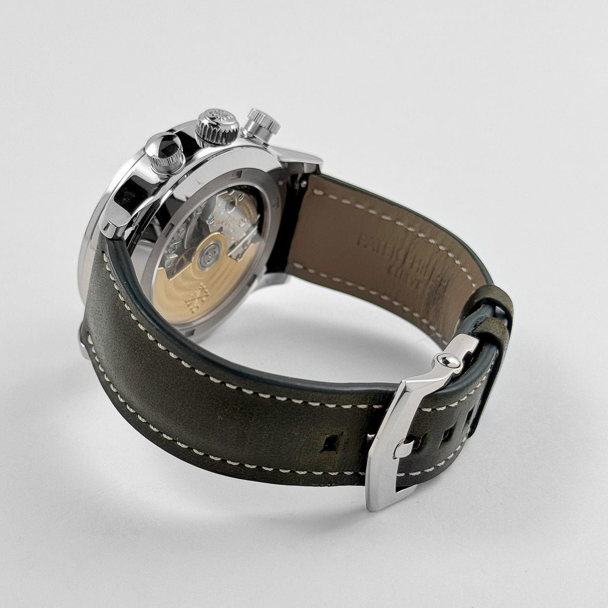 Patek Philippe Complications 5924G-010 Calatrava 'Pilot' Travel Time Chronograph White Gold Green Dial (2023)