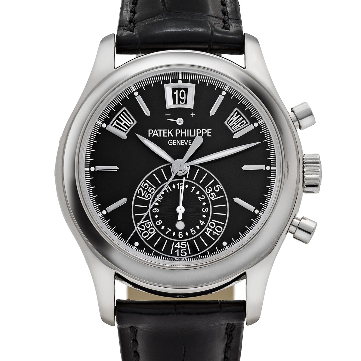 Patek Philippe Complications 5960P-016 Annual Calendar Chronograph Platinum Black Dial