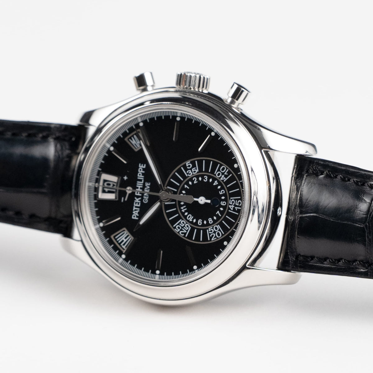 Patek Philippe Complications 5960P-016 Annual Calendar Chronograph Platinum Black Dial
