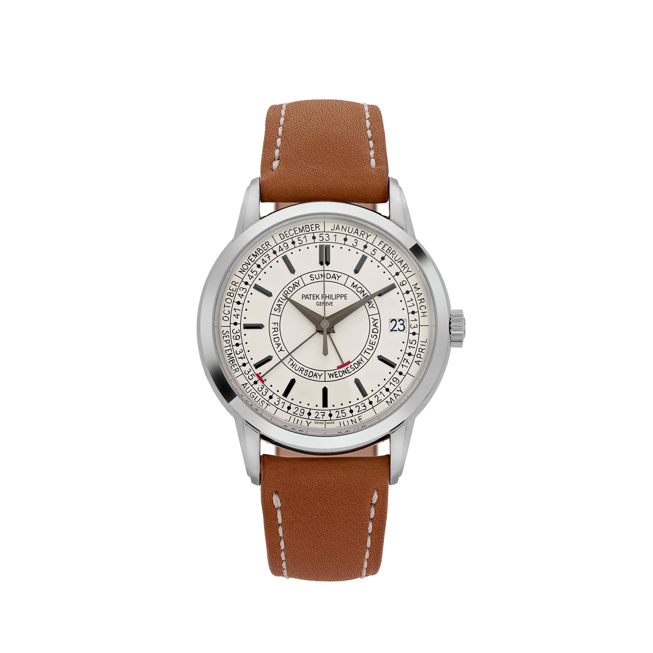 Patek Philippe Complications Calatrava 5212A-001 Weekly Calendar Stainless Steel Silver Opaline Dial (2020)