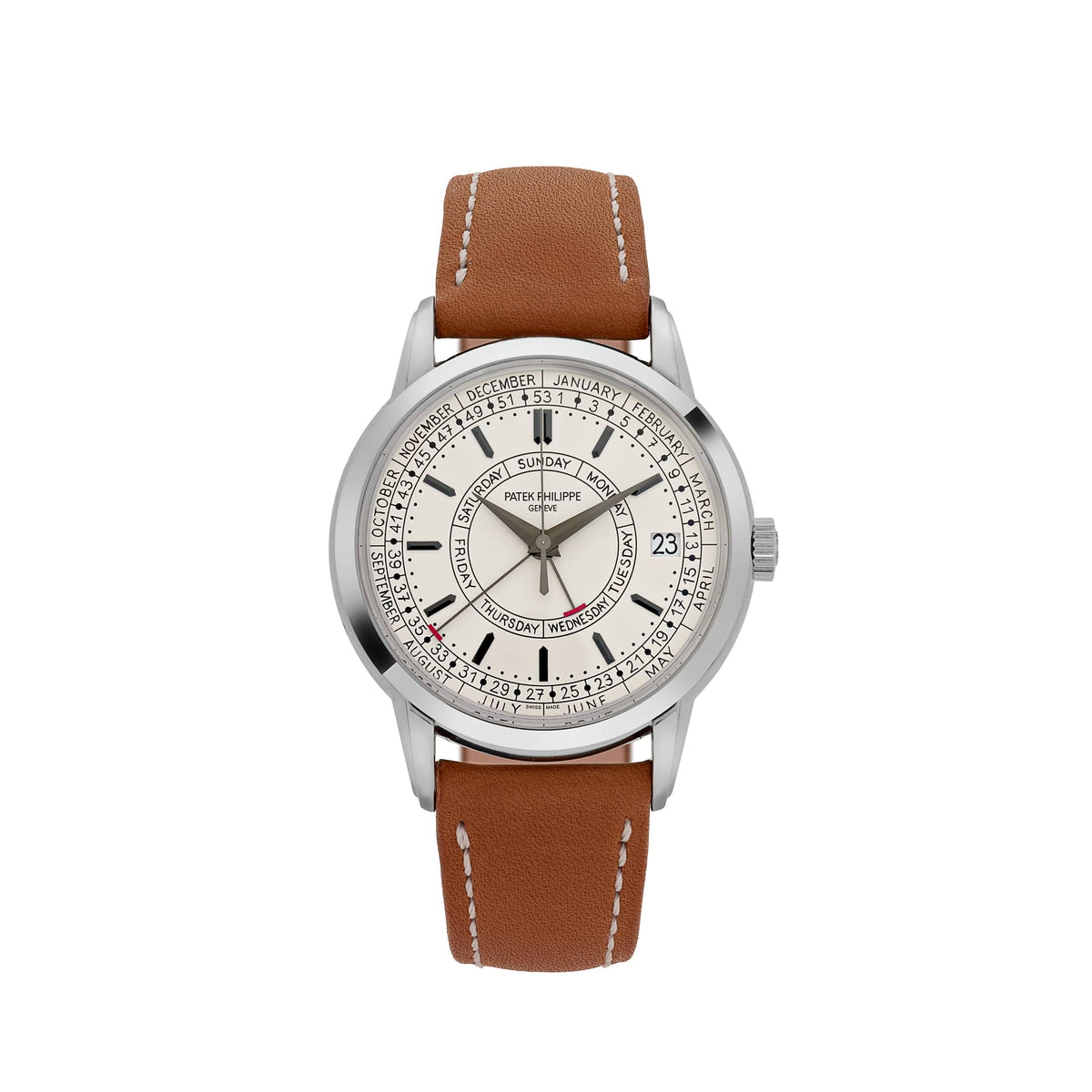Patek Philippe Complications Calatrava 5212A-001 Weekly Calendar Stainless Steel Silver Opaline Dial (2020)