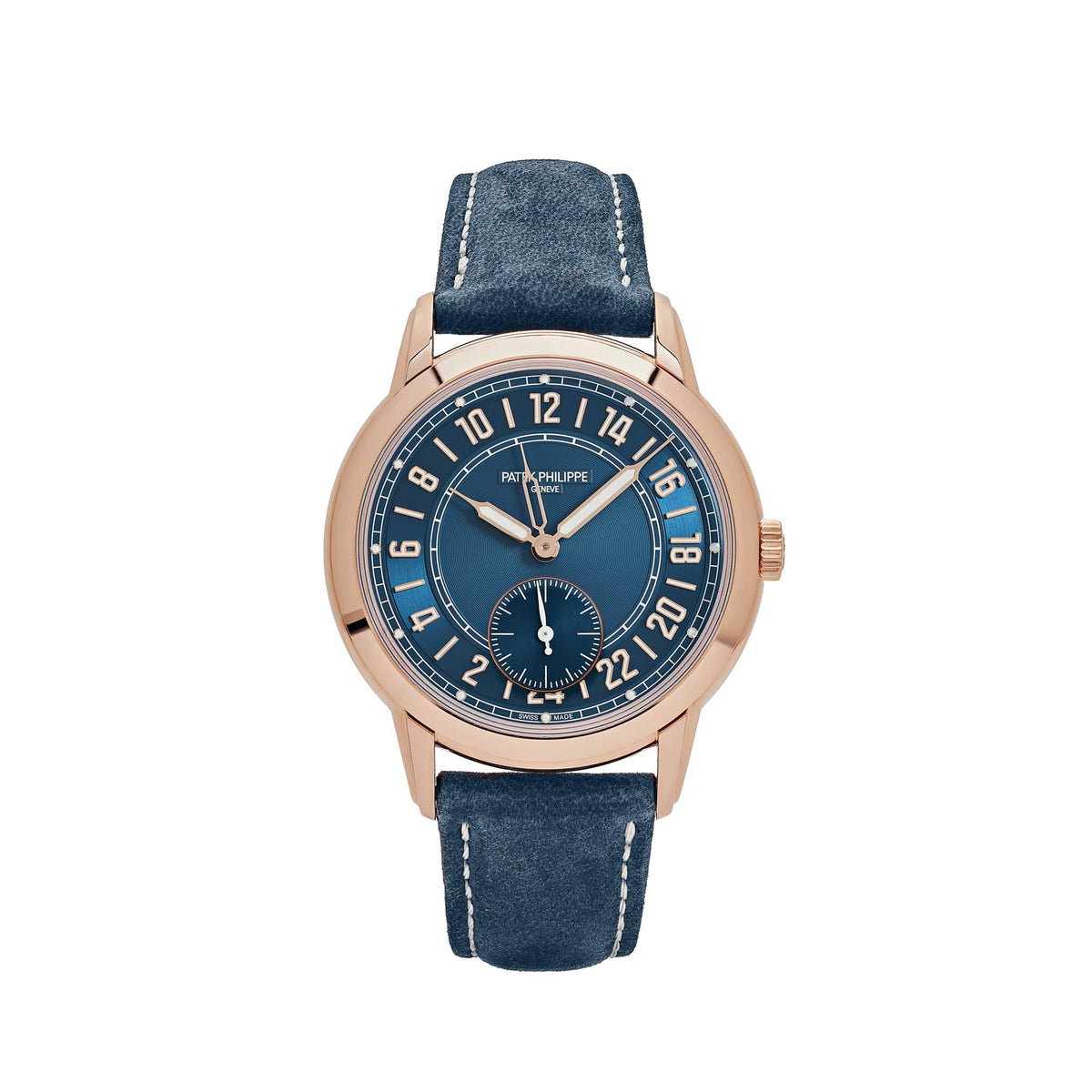 Patek Philippe Complications Calatrava 5224R-001 Travel Time Rose Gold Navy Blue Dial (2024)