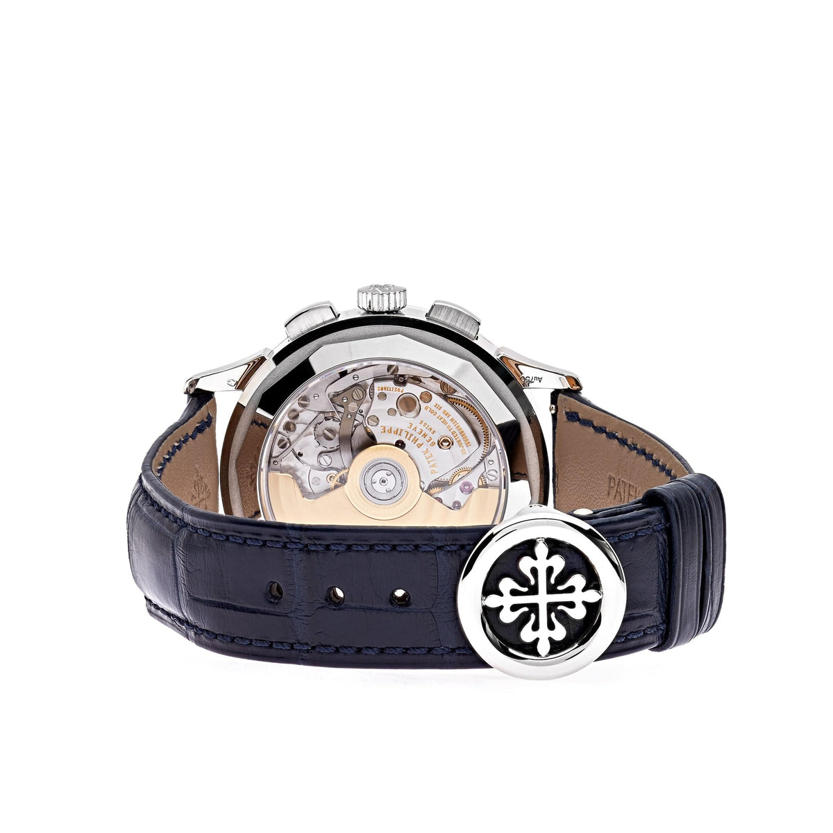 Patek Philippe Complications 5930G-010 World Time Flyback Chronograph White Gold Blue Dial