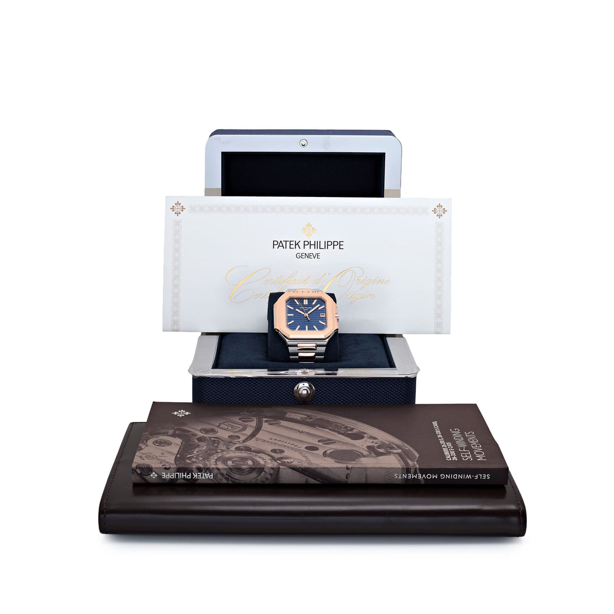 Patek Philippe Cubitus 5821/1AR-001 Stainless Steel Rose Gold Blue Dial (2024)