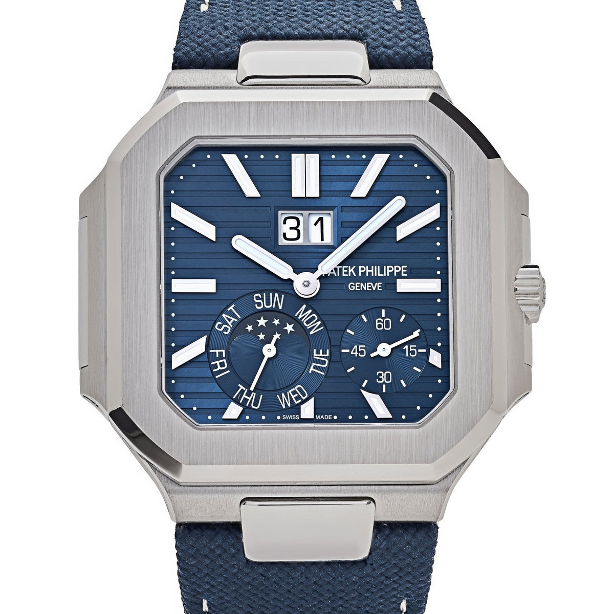 Patek Philippe Cubitus 5822P-001 Platinum Blue Dial Moon Phase (2025)