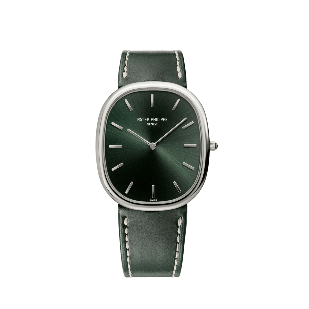 Patek Philippe Golden Ellipse 5738G-001 White Gold Olive Green Dial (2026)
