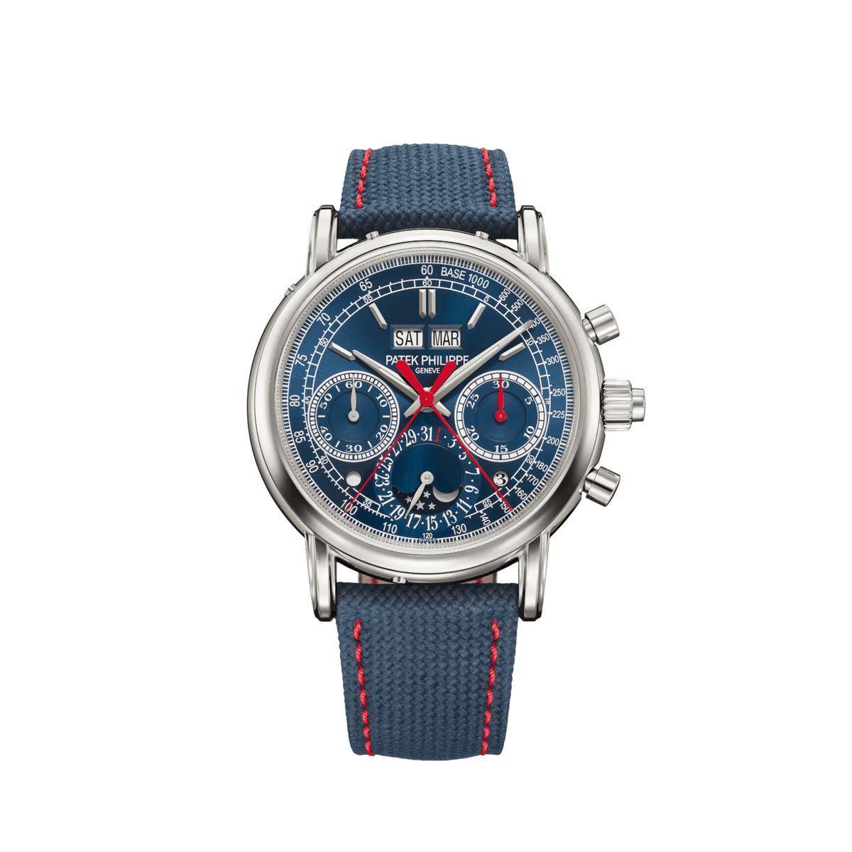 Patek Philippe Grand Complications 5204G-010 Split Seconds Chronograph Perpetual Calendar White Gold Navy Blue Dial (2026)