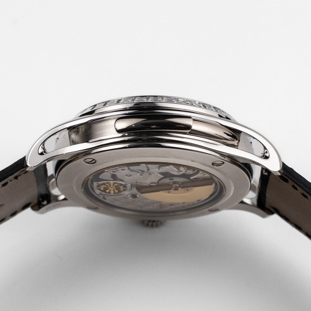 Patek Philippe Grand Complications 5208/300P-010 Minute Repeater Perpetual Calendar Chronograph Platinum Salmon Dial Diamond Baguette Bezel (2021)