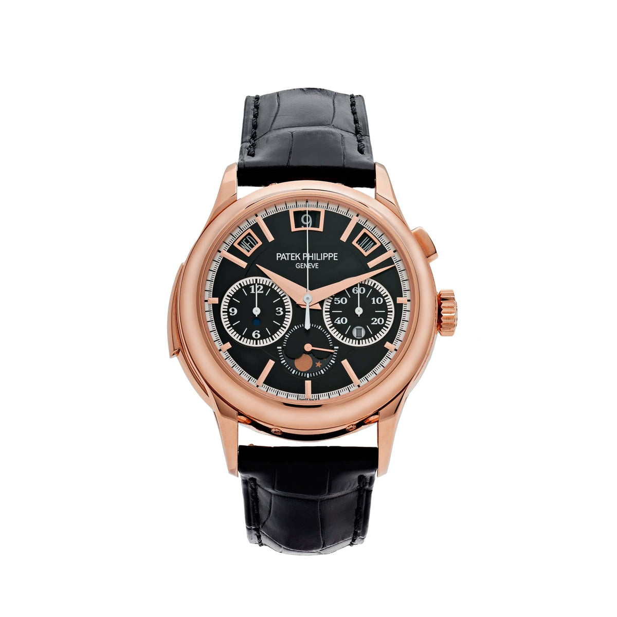 Patek Philippe Grand Complications 5208R-001 Minute Repeater Perpetual Calendar Rose Gold Black Dial