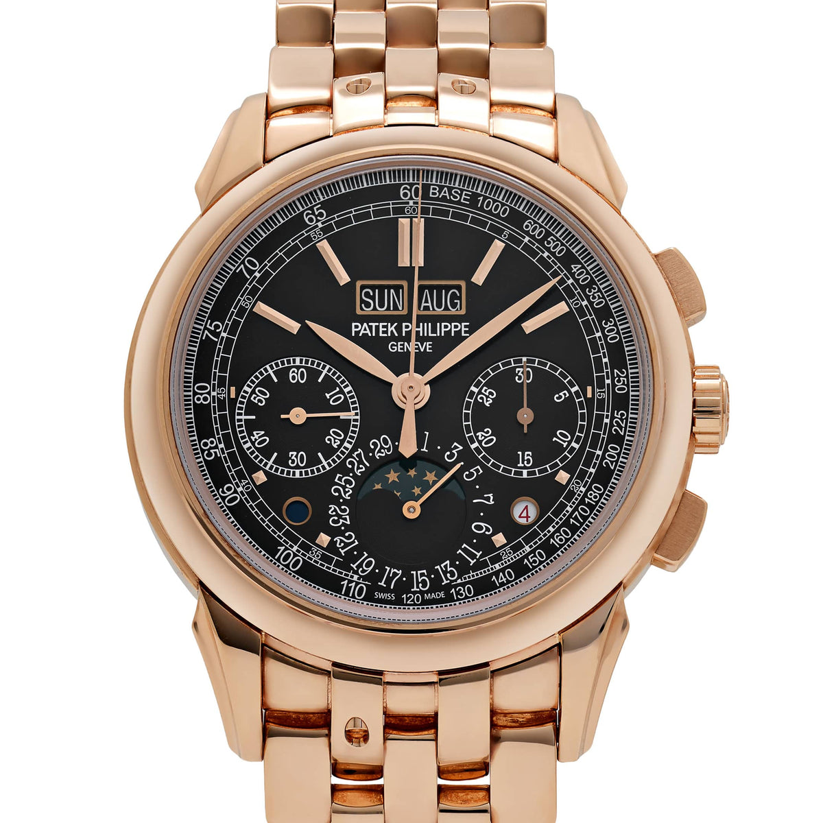 Patek Philippe Grand Complications 5270/1R-001 Chronograph Perpetual Calendar Rose Gold Black Dial (2019)