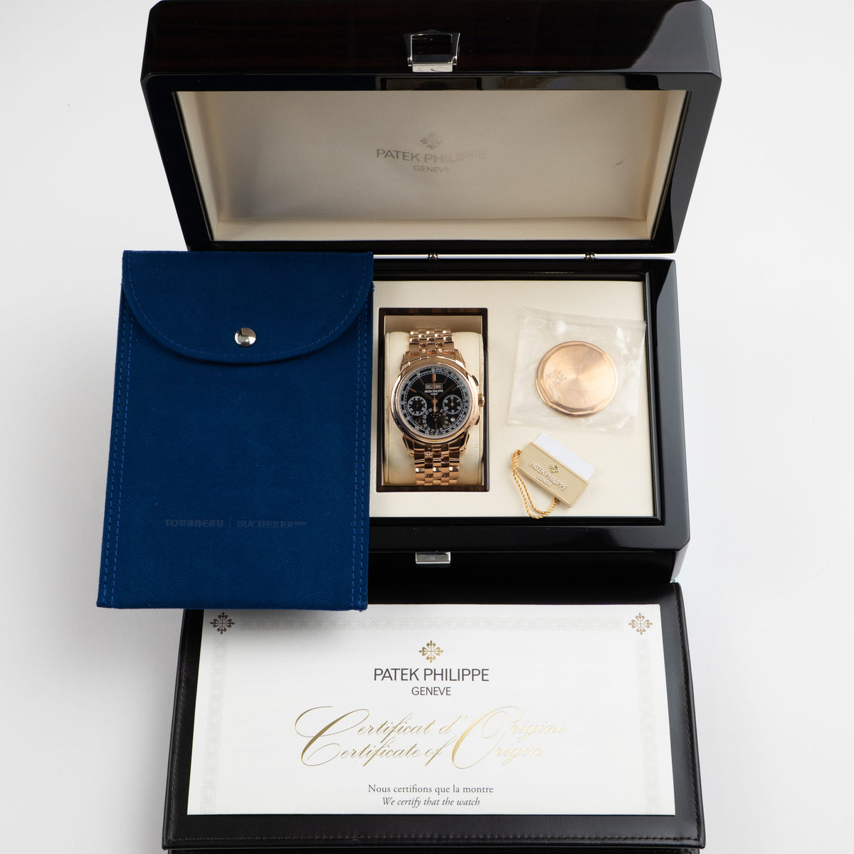 Patek Philippe Grand Complications 5270/1R-001 Chronograph Perpetual Calendar Rose Gold Black Dial (2019)