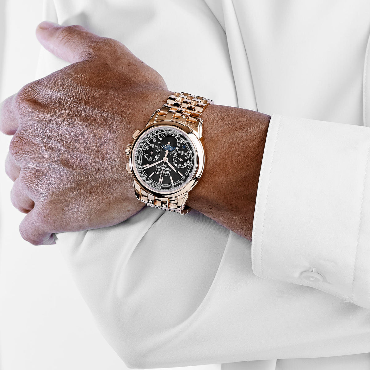 Patek Philippe Grand Complications 5270/1R-001 Chronograph Perpetual Calendar Rose Gold Black Dial (2019)
