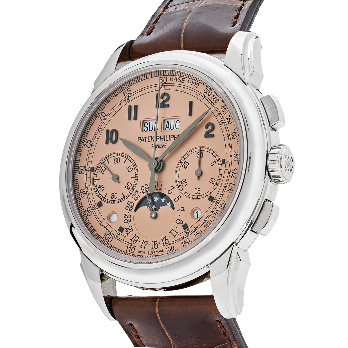 Patek Philippe Grand Complications 5270P-001 Perpetual Calendar Chronograph Platinum Salmon Dial