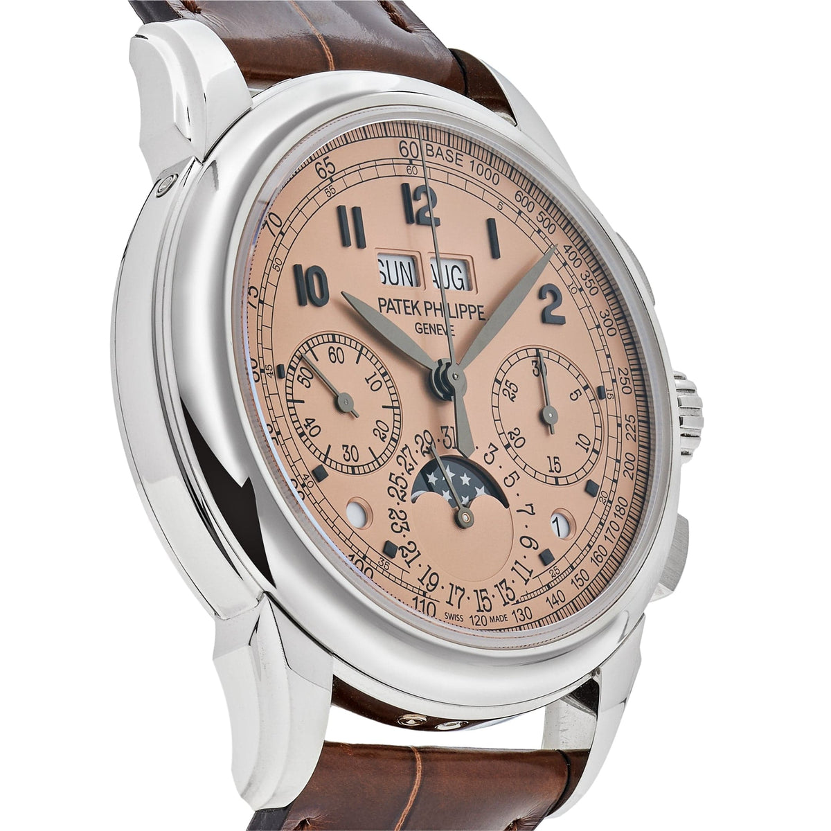 Patek Philippe Grand Complications 5270P-001 Perpetual Calendar Chronograph Platinum Salmon Dial