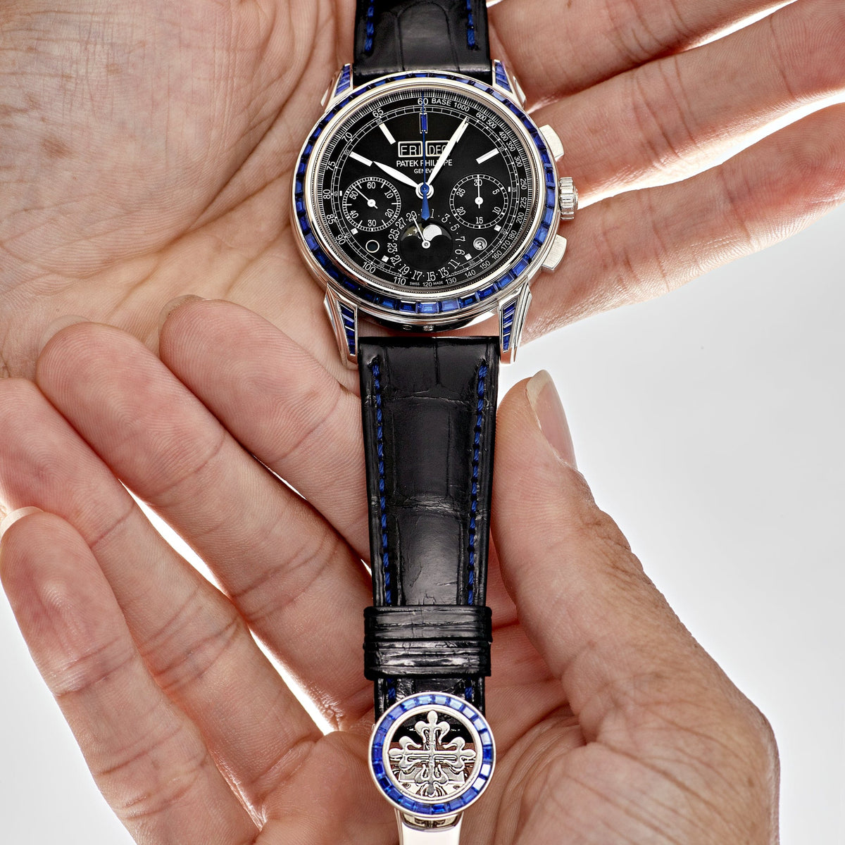 Patek Philippe Grand Complications 5271/11P-001 Moon Phases Platinum Black Dial Sapphire Bezel