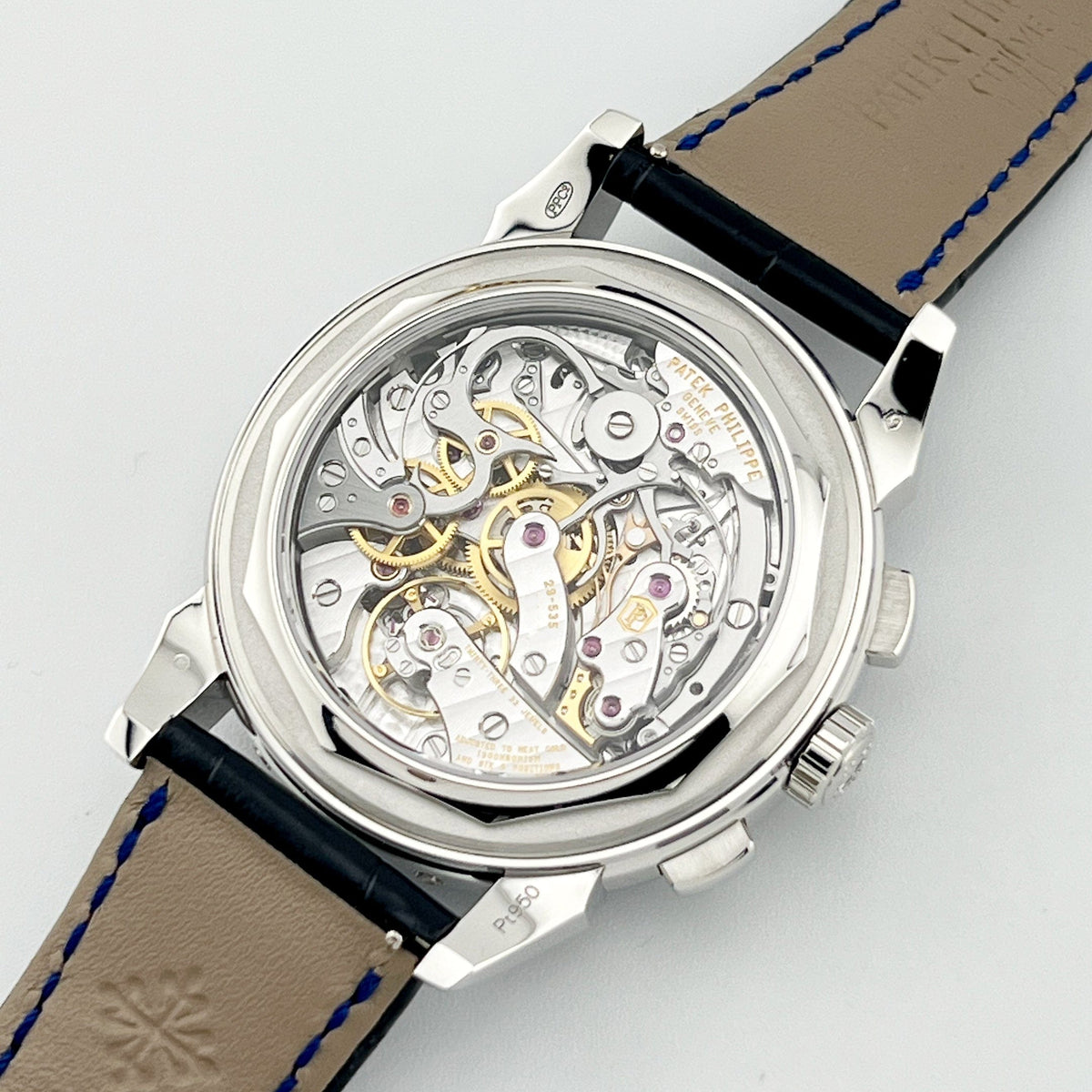 Patek Philippe Grand Complications 5271/11P-010 Perpetual Calendar Chronograph Platinum Baguette Sapphires