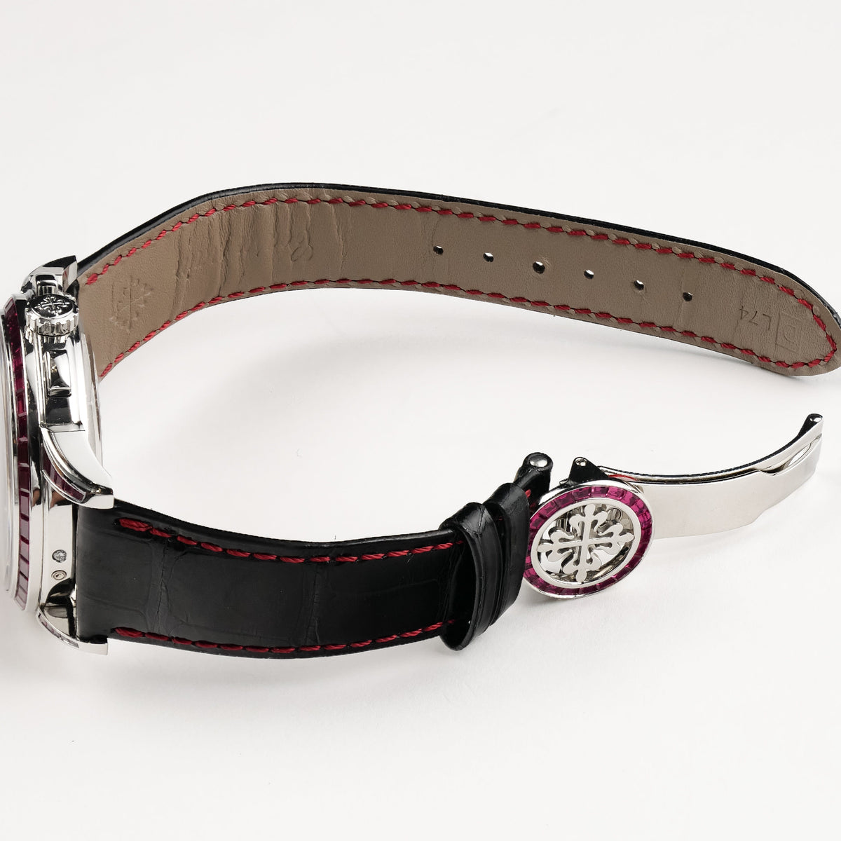 Patek Philippe Grand Complications 5271/12P-010 Perpetual Calendar Chronograph Platinum Baguette Rubies