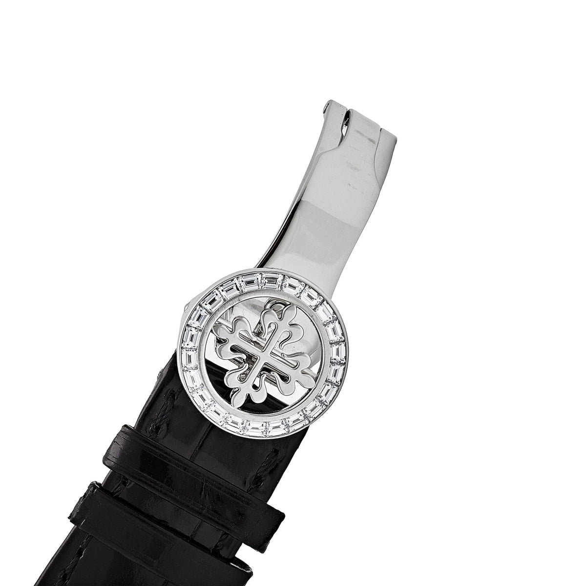 Patek Philippe Grand Complications 5271P-001 Perpetual Calendar Platinum Black Dial Baguette Bezel