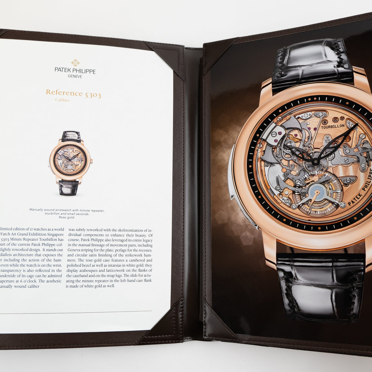 Patek Philippe Grand Complications 5303R-001 Minute Repeater Tourbillon Openworked Rose Gold