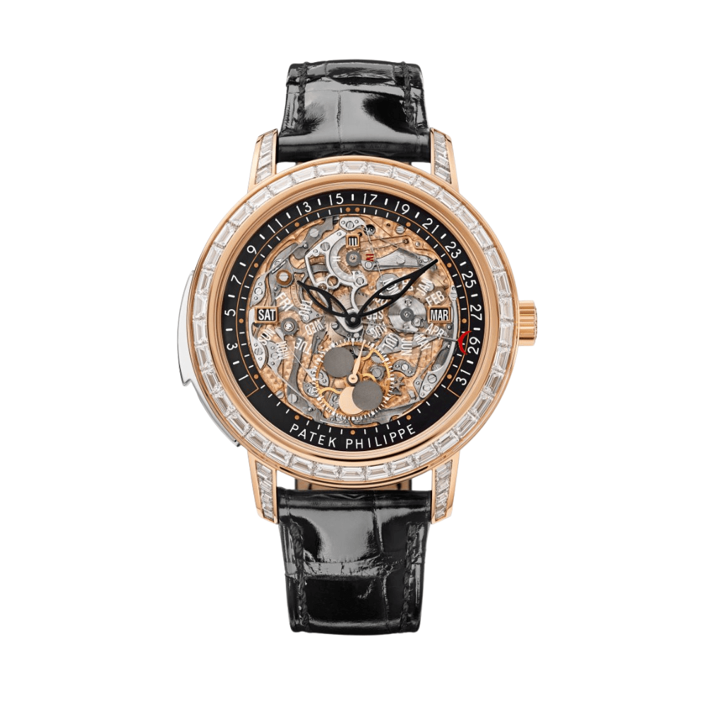Patek Philippe Grand Complications 5304/301R-001 Perpetual Calendar Minute Repeater Diamond Bezel Rose Gold