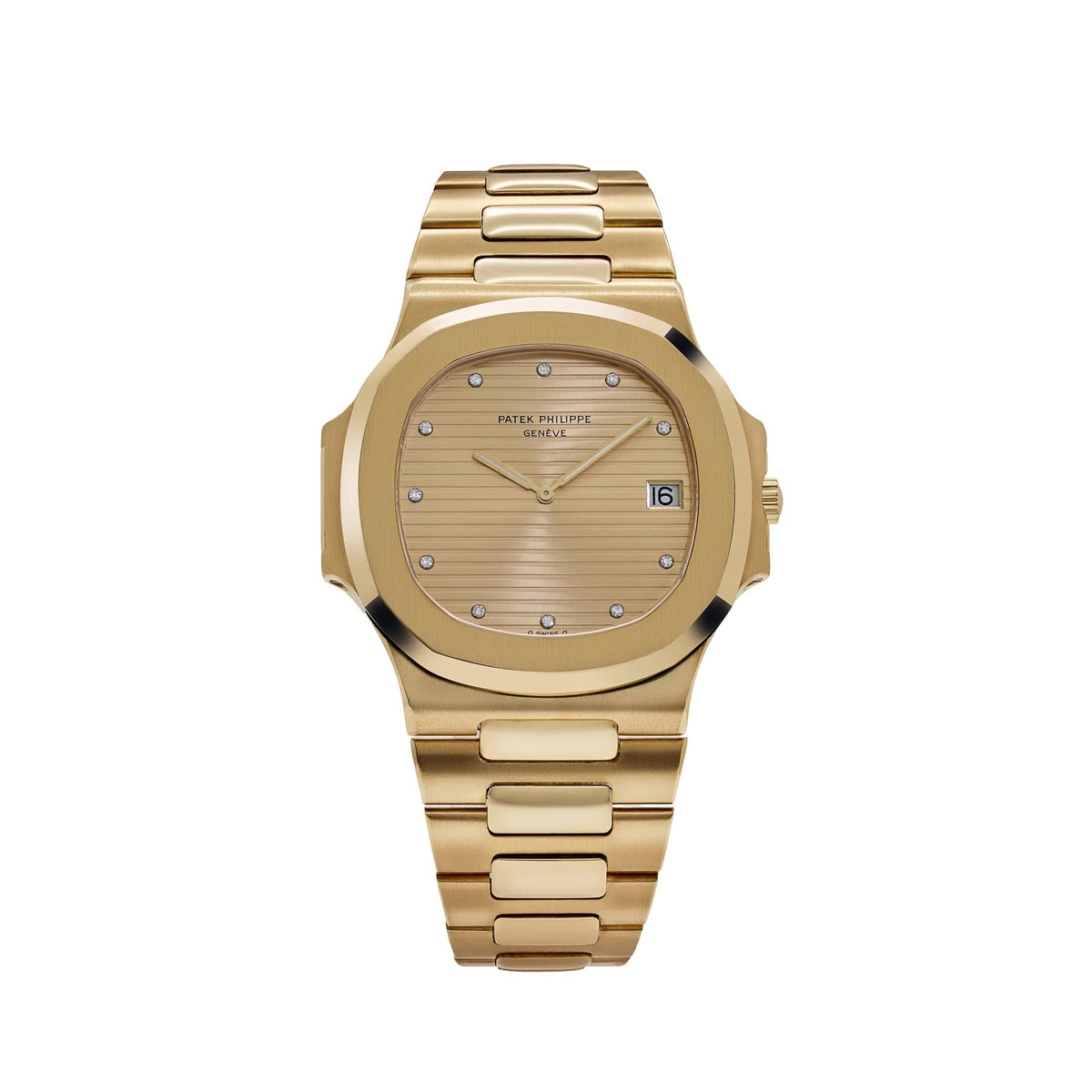 Patek Philippe Nautilus 3700/11J-051 'Jumbo' Yellow Gold Champagne Diamond Dial