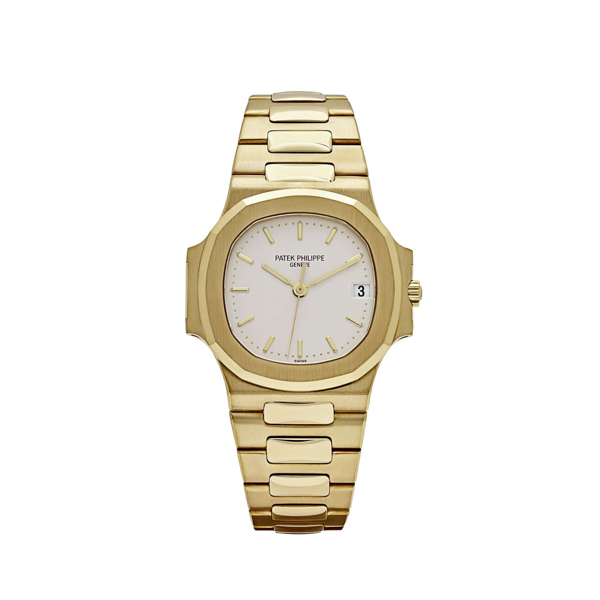 Patek Philippe Nautilus 3800/1J-001 Yellow Gold White Dial