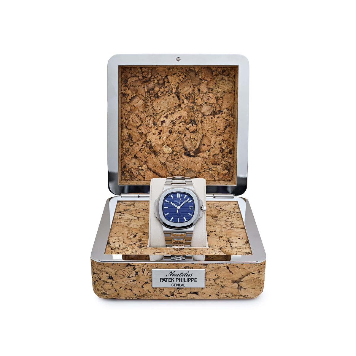 Patek Philippe Nautilus 5711/1P-001 40th Anniversary Platinum Blue Diamond Baguette Dial Limited Edition