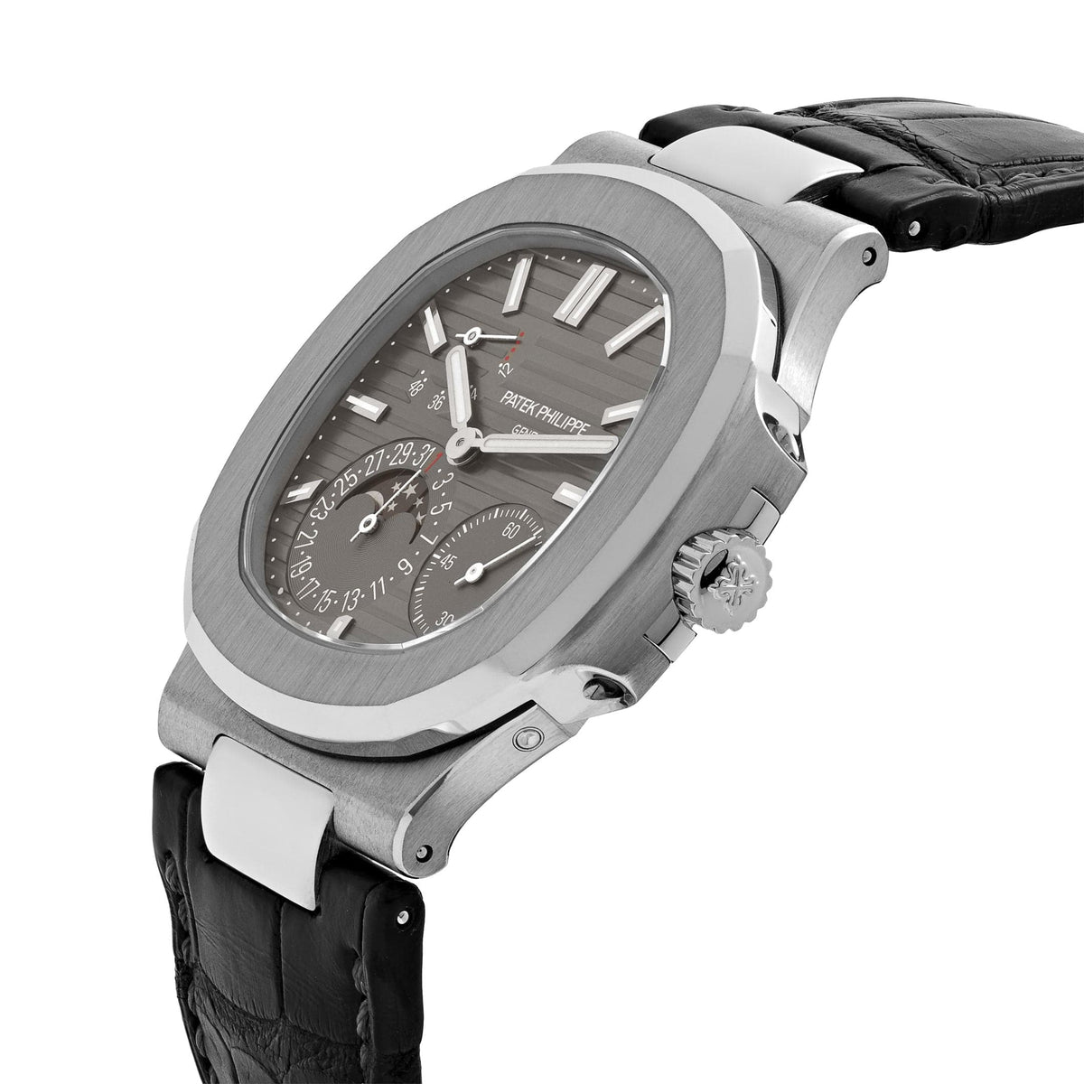 Patek Philippe Nautilus 5712G-001 White Gold Grey Dial Moon Phases