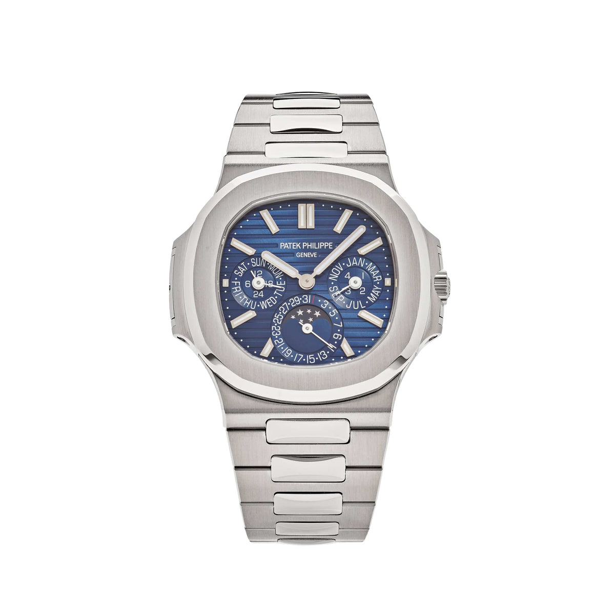 Patek Philippe Nautilus 5740/1G-001 Perpetual Calendar Moon Phases White Gold (2020)