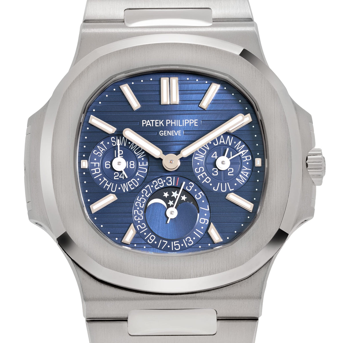 Patek Philippe Nautilus 5740/1G-001 Perpetual Calendar Moon Phases White Gold (2020)