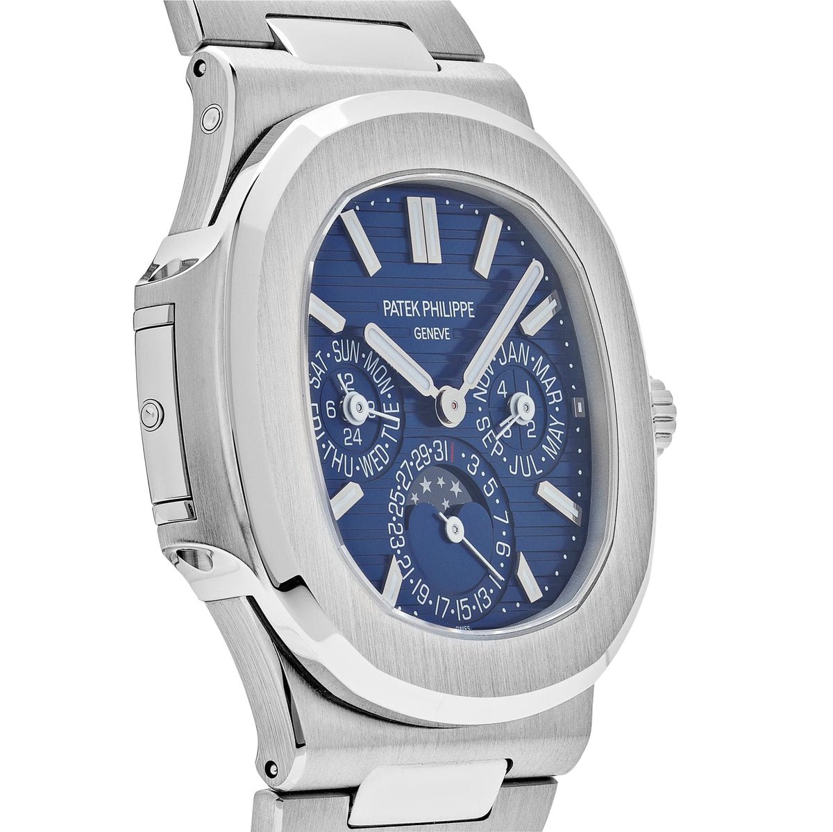 Patek Philippe Nautilus 5740/1G-001 Perpetual Calendar Moon Phases White Gold (2020)