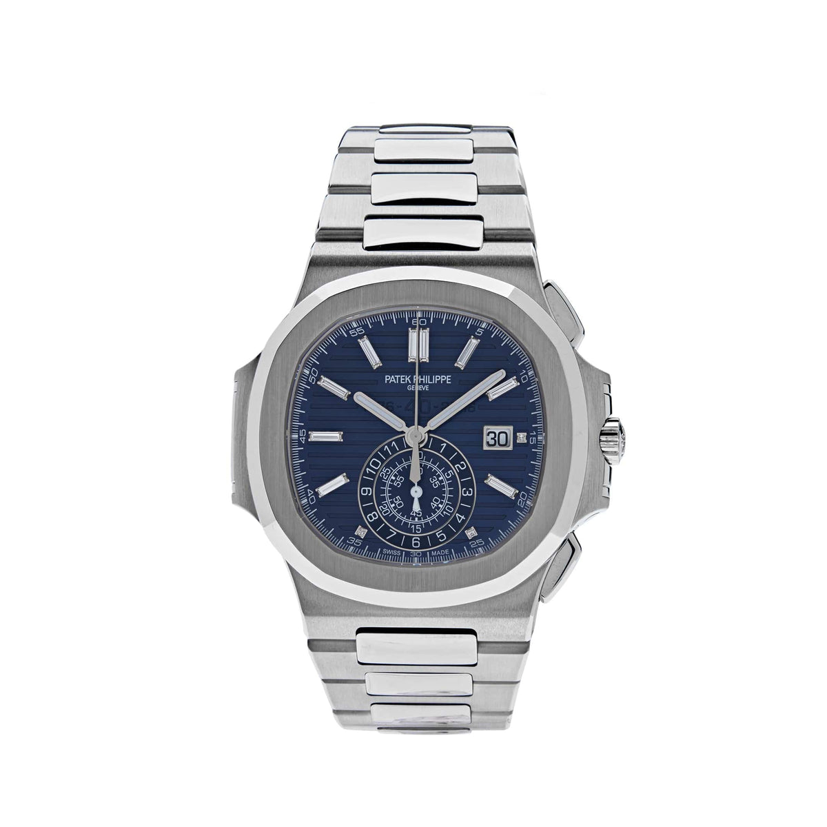 Patek Philippe Nautilus 5976/1G-001 '40th Anniversary' Chronograph White Gold Blue Diamond Dial Limited Edition