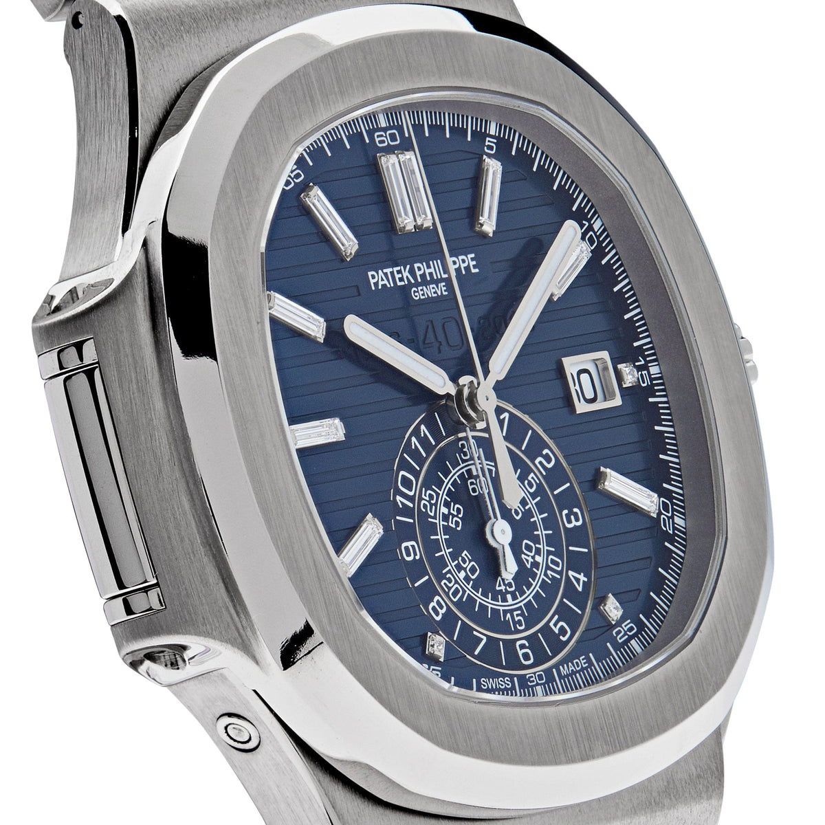 Patek Philippe Nautilus 5976/1G-001 '40th Anniversary' Chronograph White Gold Blue Diamond Dial Limited Edition