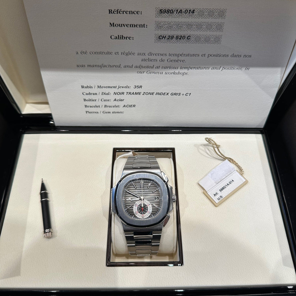 Patek Philippe Nautilus 5980/1A-014 Chronograph Stainless Steel Grey Dial (2013)