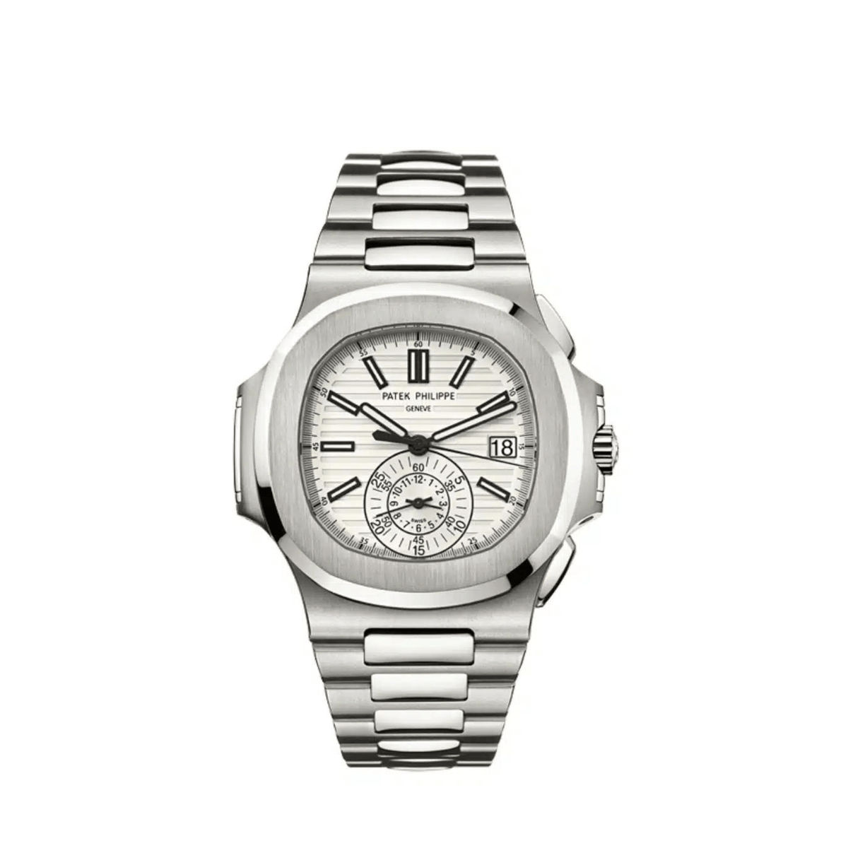 Patek Philippe Nautilus 5980/1A-019 Chronograph Stainless Steel White Dial