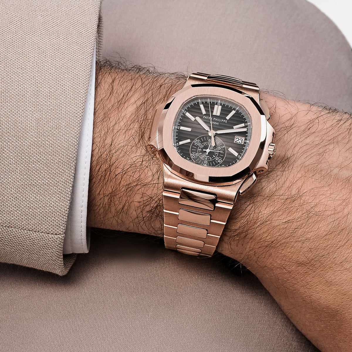 Patek Philippe Nautilus 5980/1R-001 Chronograph Rose Gold